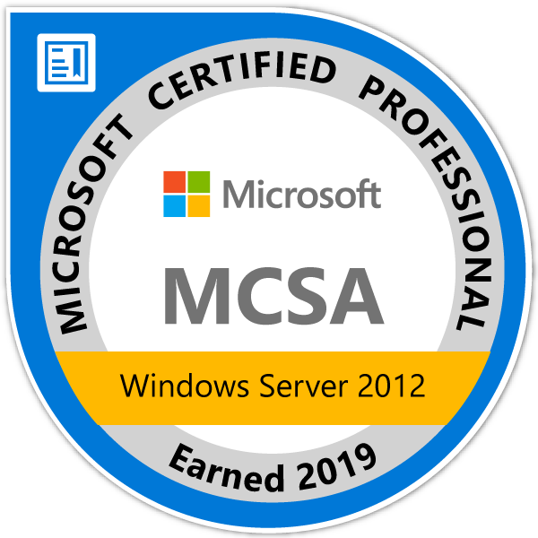 Microsoft Certified Solutions Associate: Windows Server 2012/2012 R2 (MCSA)